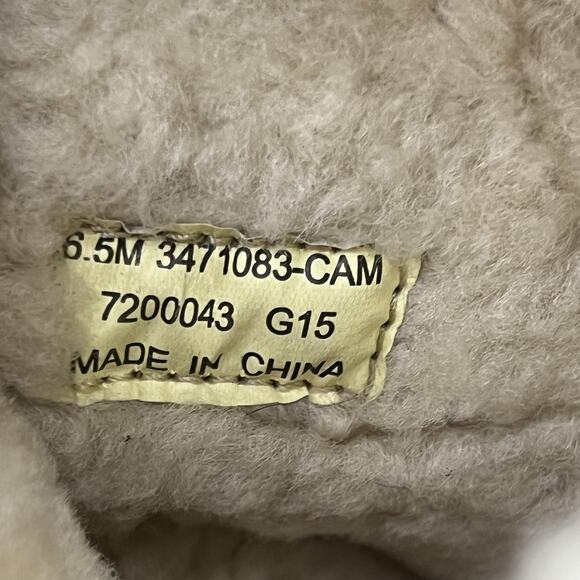 Frye Gemma Tall Shearling Boots Women Size 6.5 Brown Mid Calf 12" Comfort Shoes - Picture 7 of 9